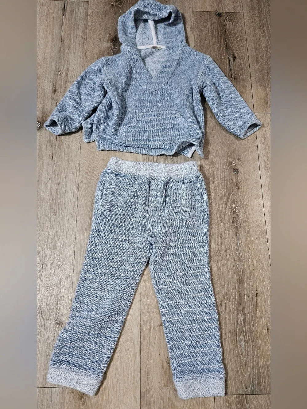 Faherty kids whitewater sweatershirt hoodie pants matching set size 6